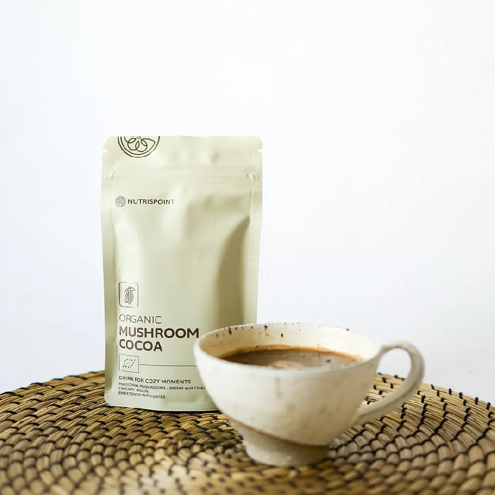 Nutrispoint Organic Mushroom Cocoa, ekološki kakav z gobami v prahu (70 g)